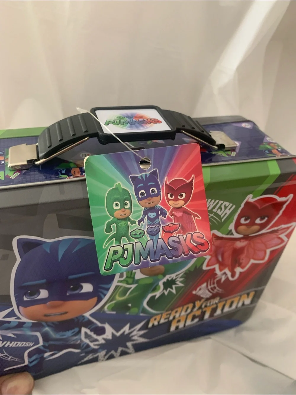 Ready for Action Kids Metal Carry Case - Blue, Green, Red NWT lunchbox